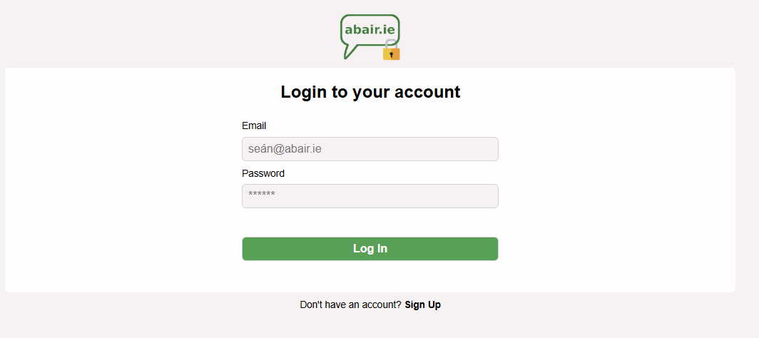 Auth Home Page